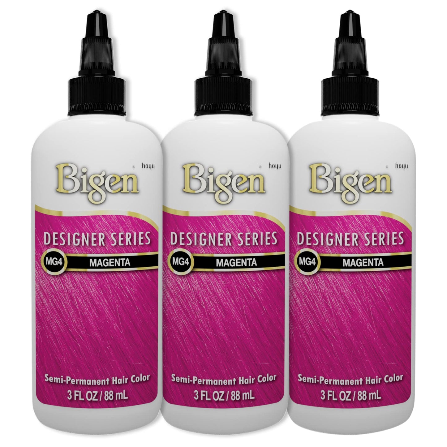 Bigen MG4 Magenta Designer Series Semi-Permanent Hair Color (pack of 3) Beauty & Personal Care Bigen