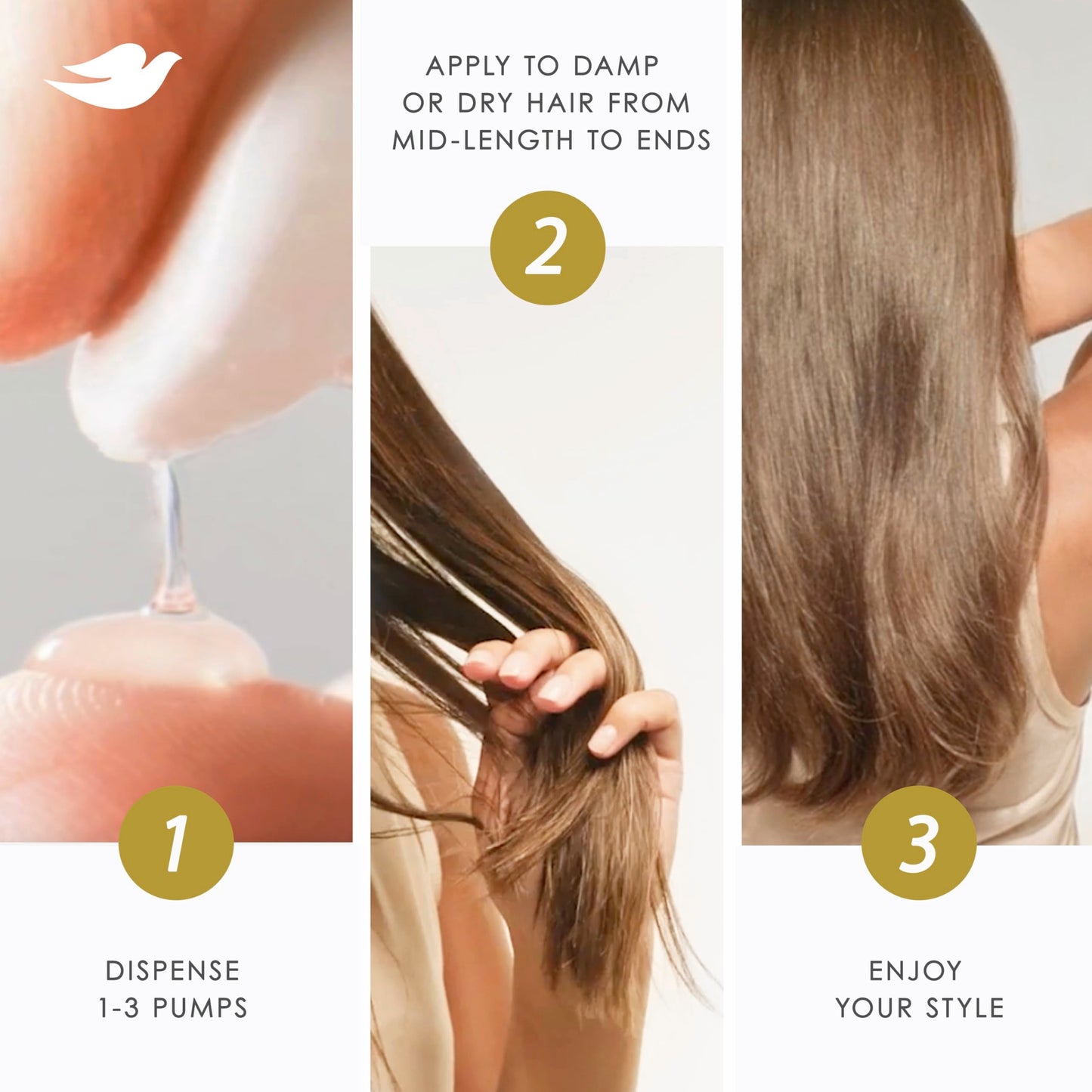 Dove Serum Bond Strength for Chemically Damaged Hair with Bio-Protein Care Technology and Peptide Complex 3.3 Fl Oz Beauty & Personal Care Dove