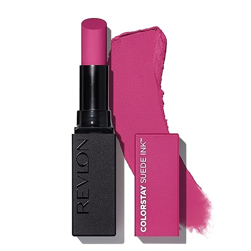 Revlon Lipstick, ColorStay Suede Ink, Built-in Primer, Infused with Vitamin E, Waterproof, Smudge-proof, Matte Color, 010 Tunnel Vision, 0.09 oz Beauty & Personal Care REVLON