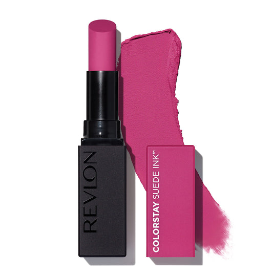 Revlon Lipstick, ColorStay Suede Ink, Built-in Primer, Infused with Vitamin E, Waterproof, Smudge-proof, Matte Color, 010 Tunnel Vision, 0.09 oz Beauty & Personal Care REVLON