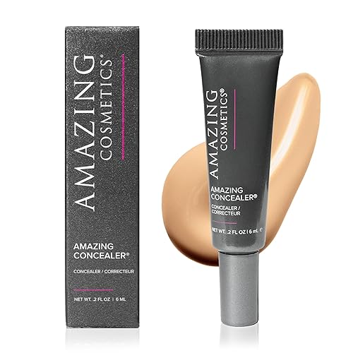 AmazingCosmetics Amazing Concealer, Full Coverage with Pin Dot Amounts, Long Wear Concealer Makeup for Undereye Dark Circles, Blemishes and Spots Beauty & Personal Care AmazingCosmetics