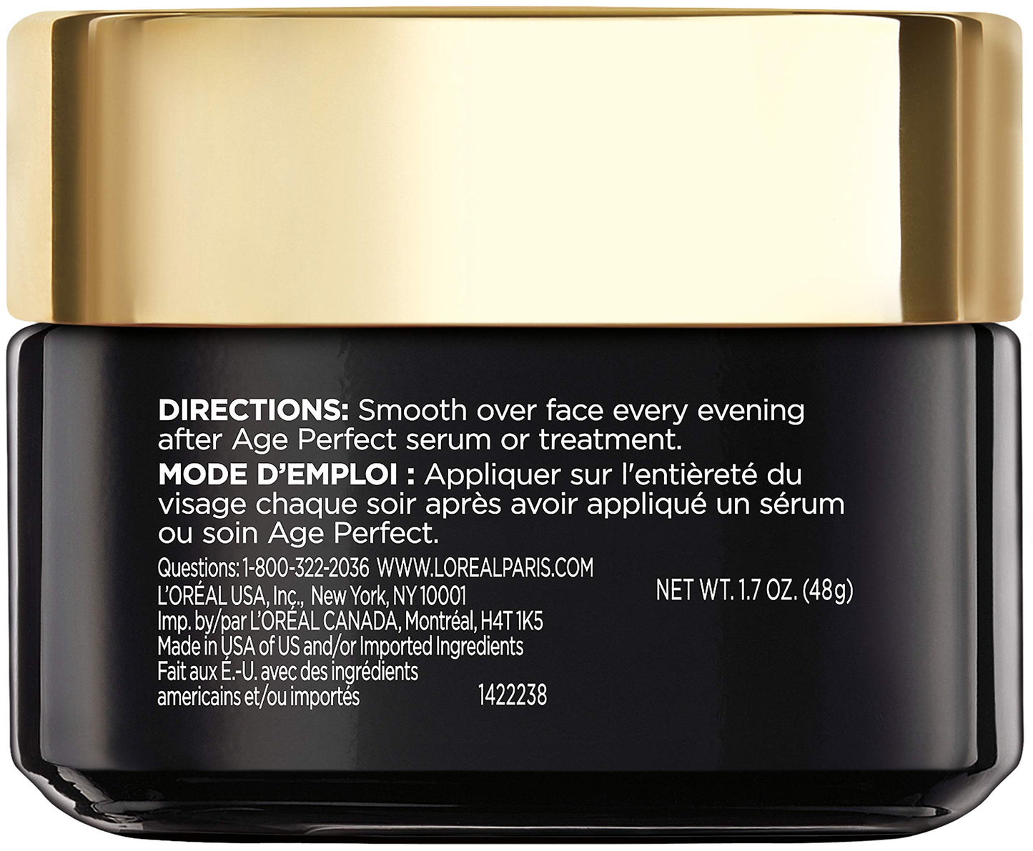 L'Oreal Paris Age Perfect Cell Renewal Night Cream, 1.7 oz - Radiant & Vibrant Skin, Salicylic Acid Beauty & Personal Care L'Oreal Paris