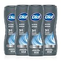 Dial Men 3 in 1 Body, Hair and Face Wash, Soothe, 16 Fl Oz, Pack of 4, Infinite Fresh Scent, Cleanses Deep + Gentle on Skin with Clean Rinse Beauty & Personal Care Dial