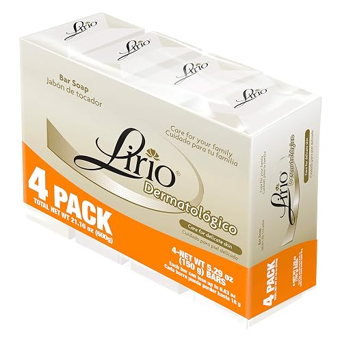 Lirio Derma Bar Soap, Dermatologico Body Soap, 5.3 Ounce, Pack of 4 Beauty & Personal Care Lirio