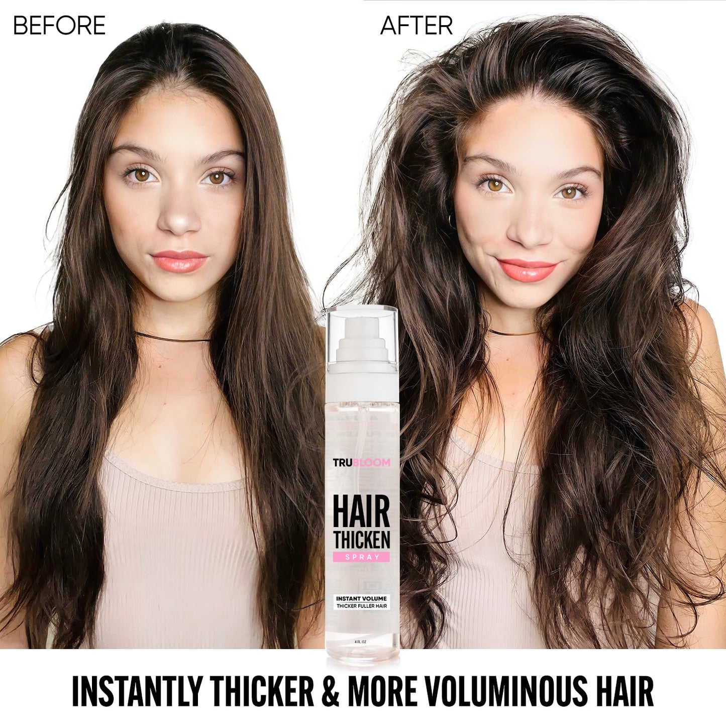 Tru Bloom Hair Thickening Spray - Fuller, Thicker Hair in seconds. All Natural Hair Volume Booster. Stylist-Recommended Beauty & Personal Care St. Tropica