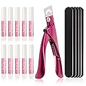 16 Pcs Nail Glues Set,10 PCS Nail Glue for Acrylic Nails,Adhesive Super Bond for Fake Nails,1 Nail Clipper Cutter for Fake Nails,5 Double Sided Emery Beauty & Personal Care Tailpa