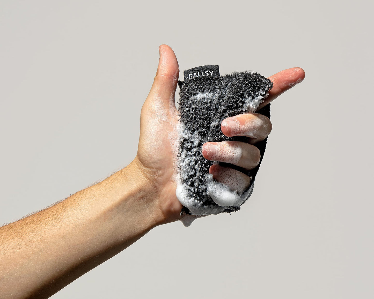 Ballsy Handy Shower Tool - Sponge for Generating Extra Suds, with Gently Exfoliating Design Beauty & Personal Care Ballsy
