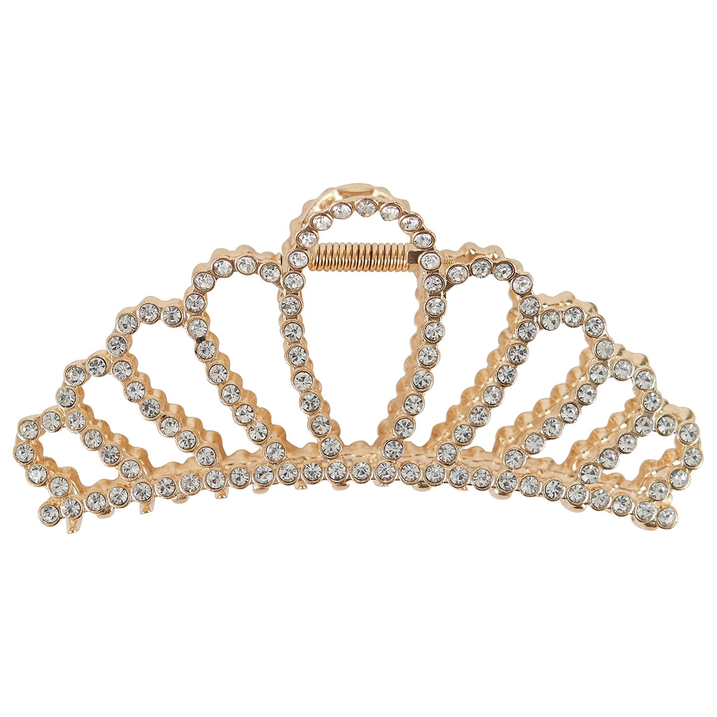Allure Rhinestone Gold Crown Large Hair Clip Beauty & Personal Care Allure