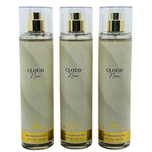 Bath & Body Works Fragrance Mist 3-Pack 8oz Each (Cloud Nine) Beauty & Personal Care Bath & Body Works