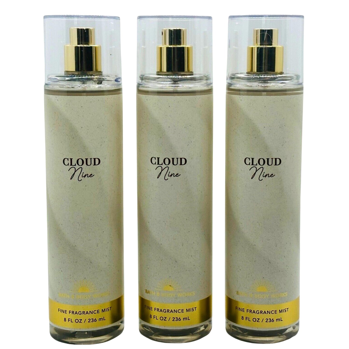 Bath & Body Works Fragrance Mist 3-Pack 8oz Each (Cloud Nine) Beauty & Personal Care Bath & Body Works