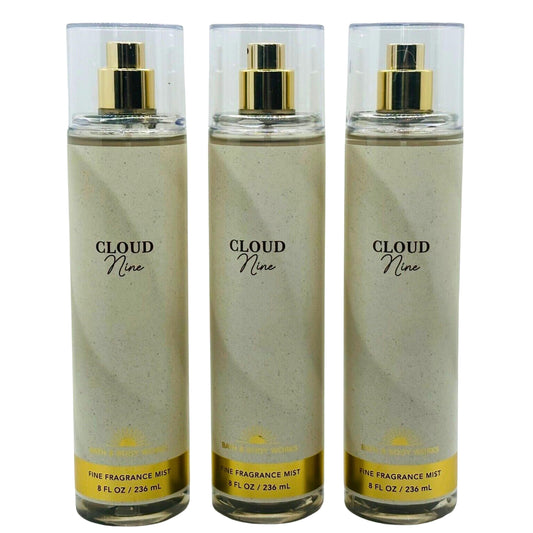 Bath & Body Works Fragrance Mist 3-Pack 8oz Each (Cloud Nine) Beauty & Personal Care Bath & Body Works
