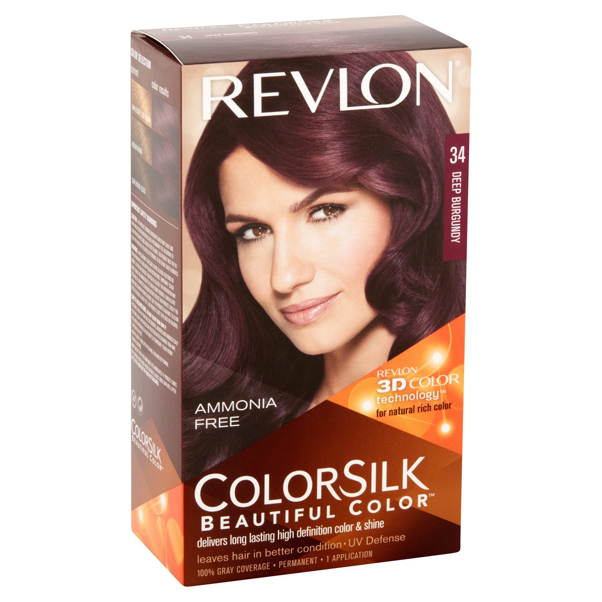 Colorsilk Permanent Haircolor - Deep Burgundy (34/3DB) (Quantity of 5) Beauty & Personal Care REVLON