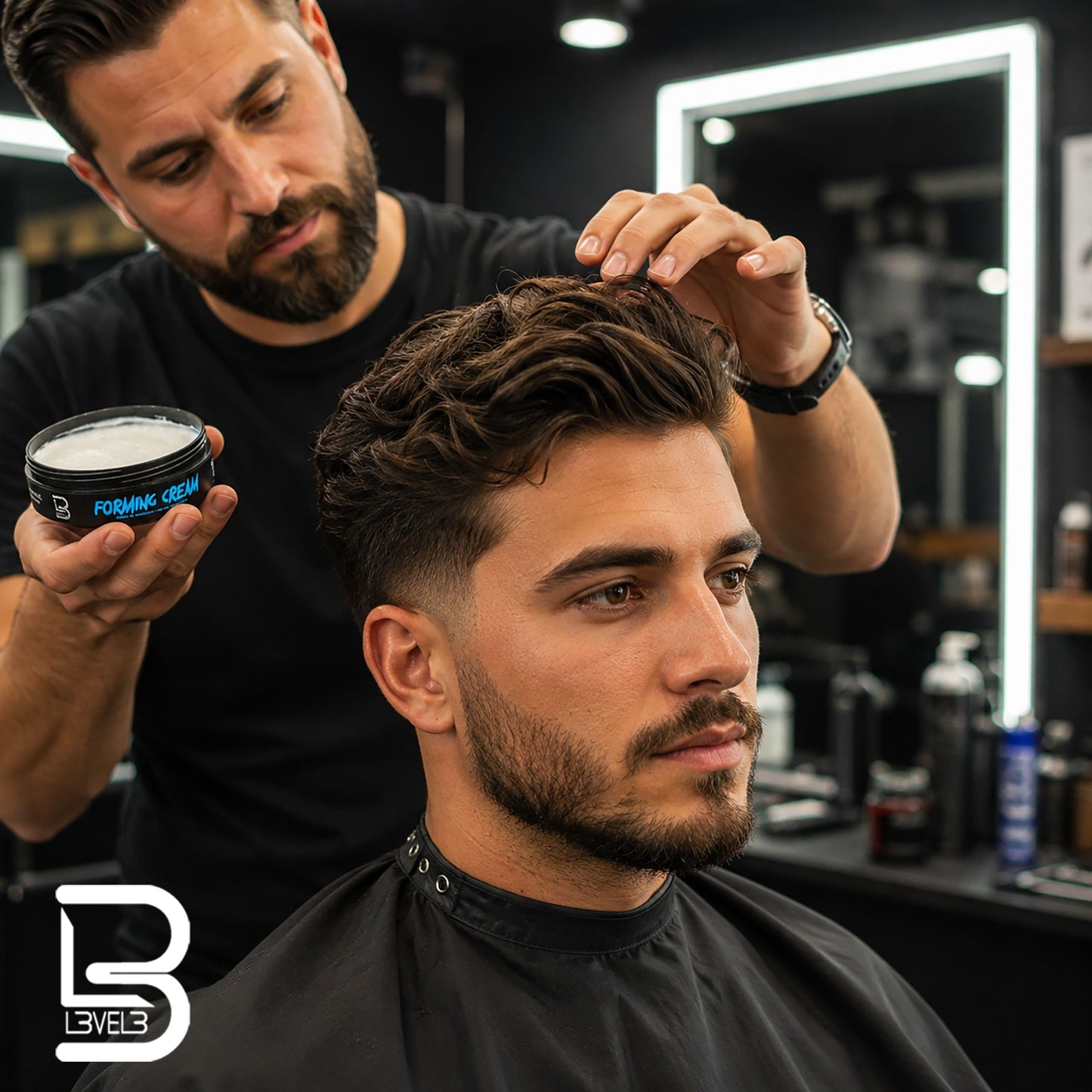 L3 Level 3 Forming Cream - Natural Look Hairstyle - Adds Volume & Texture for Short to Medium Hairstyles Beauty & Personal Care L3