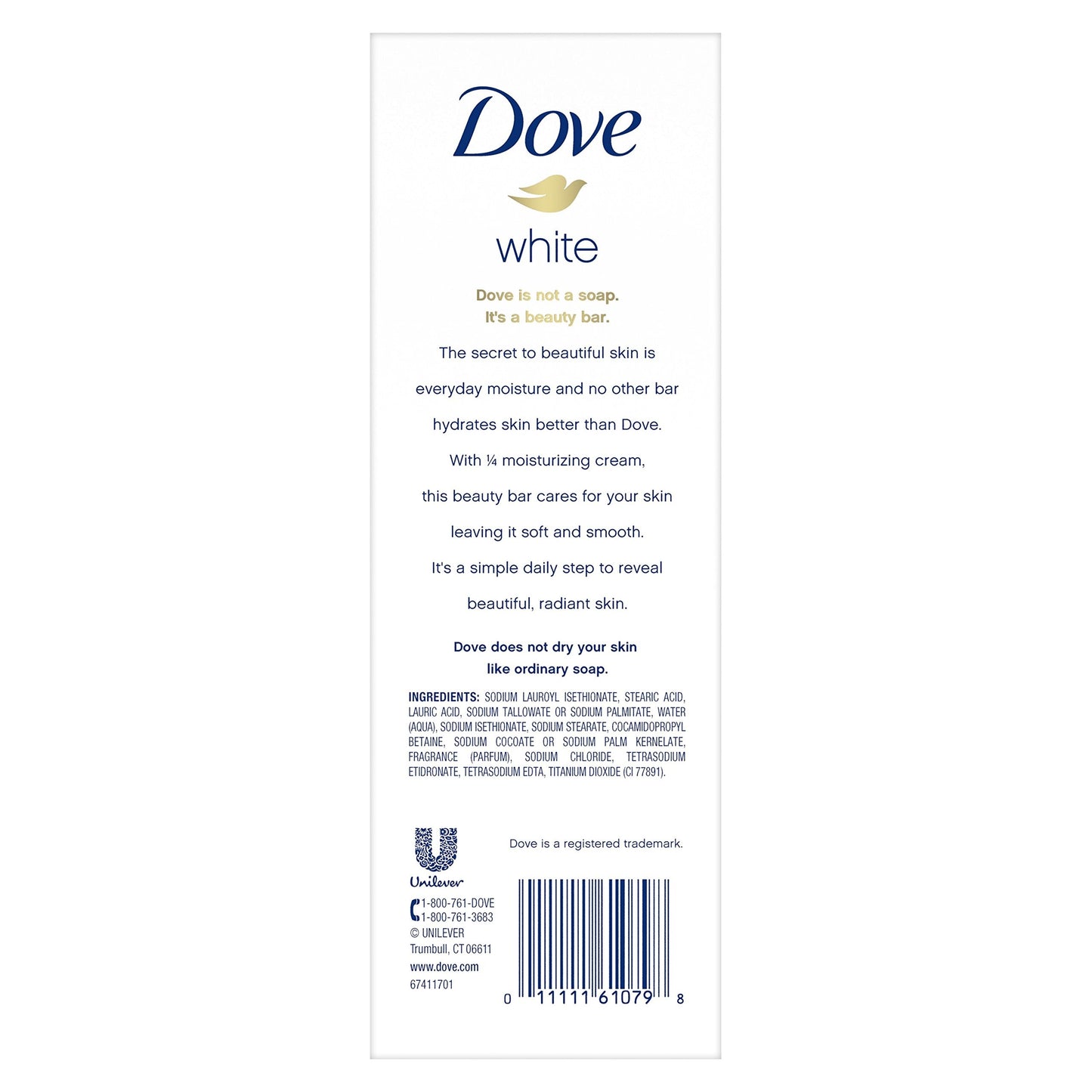 Dove Beauty Bar, White 4 oz, 8 Bar, Pack of 3 Beauty & Personal Care Dove