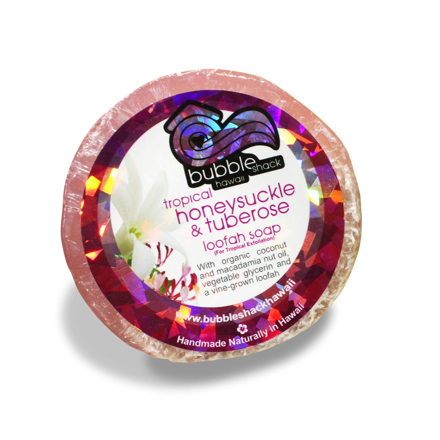 Bubble Shack Hawaii Loofah Lather Soap Bar (Honeysuckle Tuberose) Beauty & Personal Care Bubble Shack Hawaii