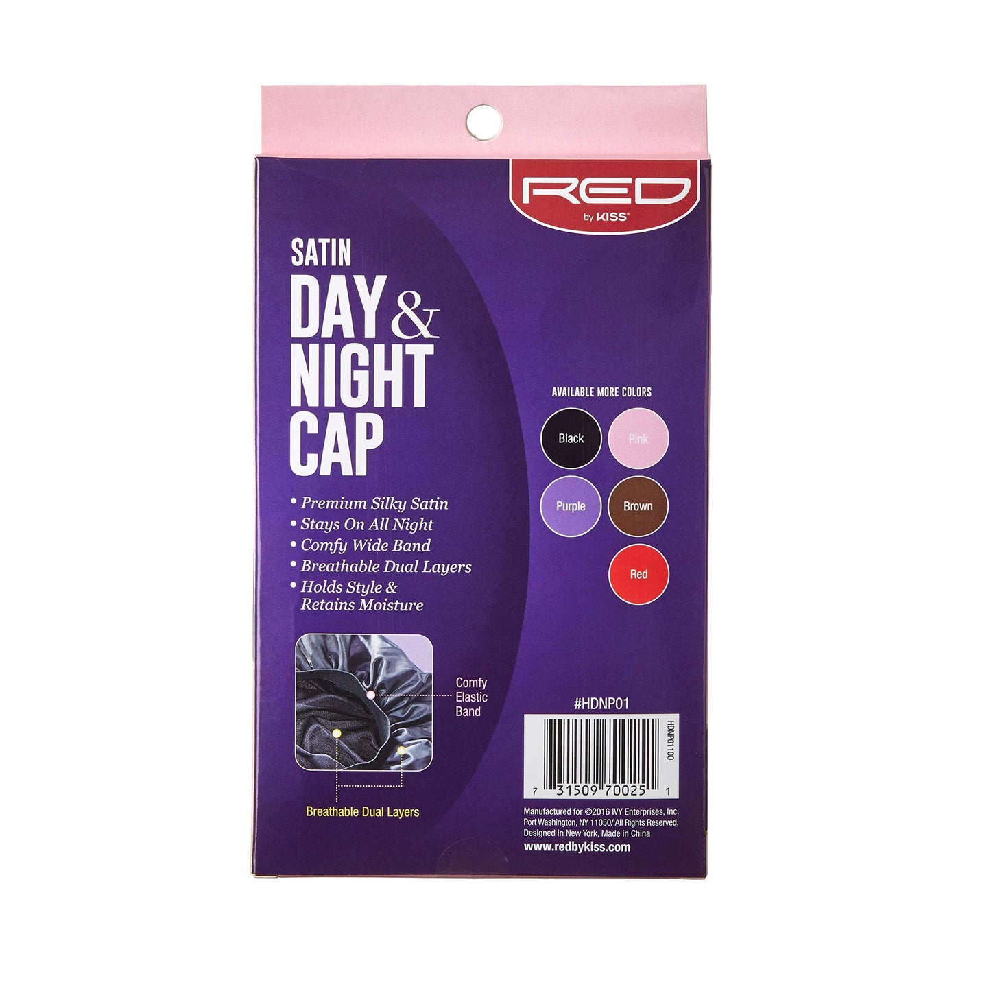 Red By Kiss Premium Quality Silky Satin Day & Night Cap (X-Large, Black) Beauty and Personal Care Red by Kiss