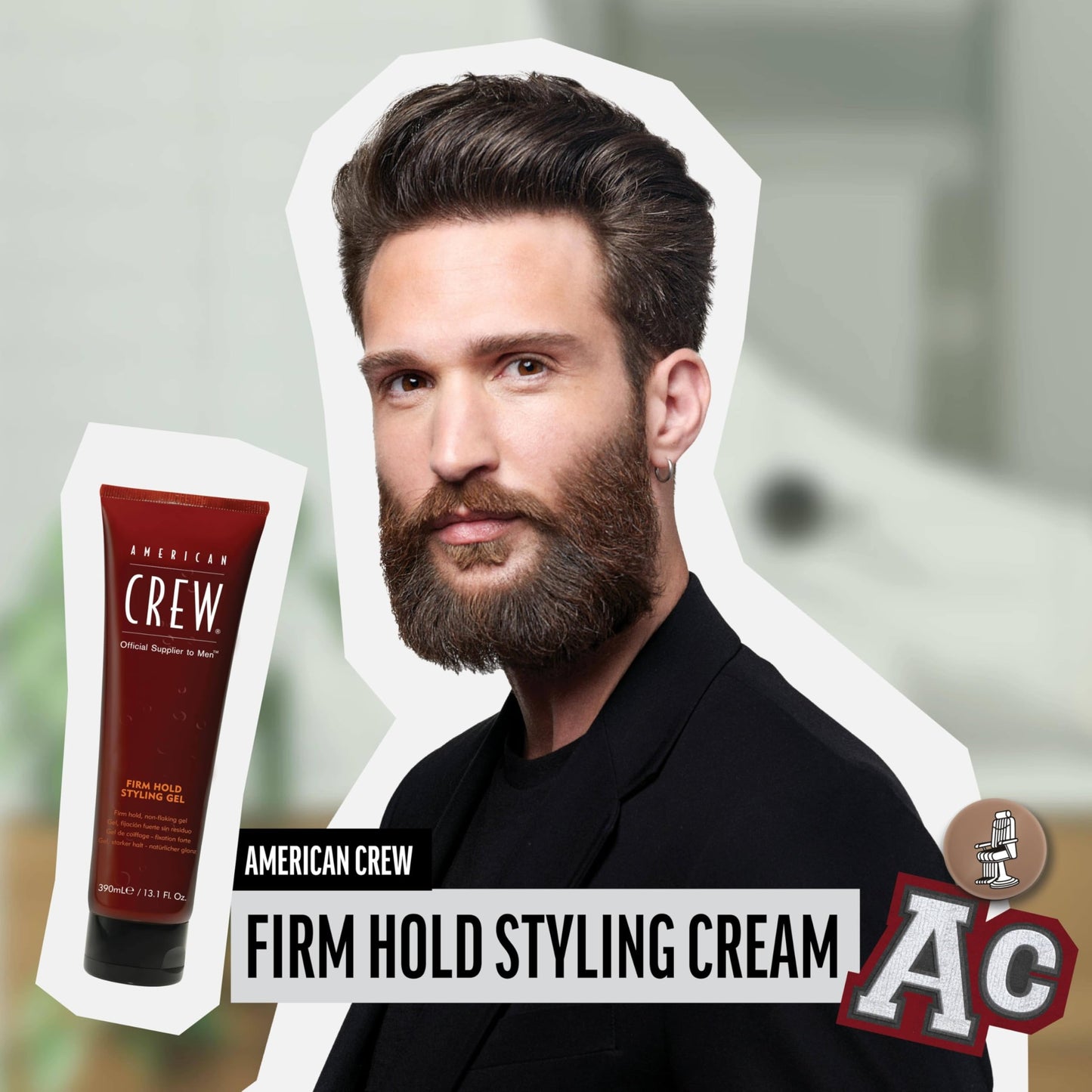 American Crew Men's Hair Styling Cream, Like Gel with Firm Hold and Low Shine, 3.3 Fl Oz Beauty & Personal Care AMERICAN CREW