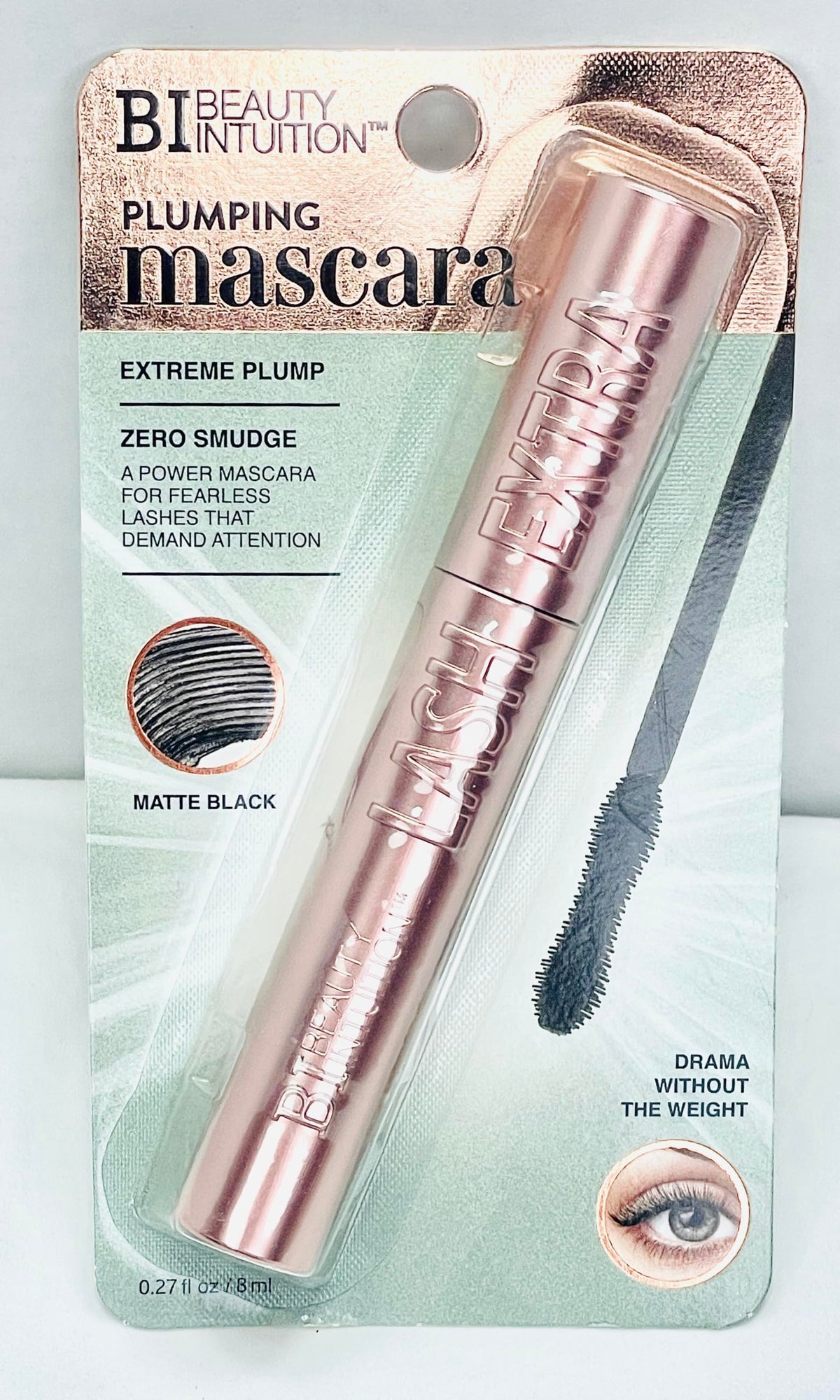 Beauty Intuition™ Lash Extra Plumping Mascara, Matte Black, Extreme Plump, Zero Smudge, 0.27 fl oz