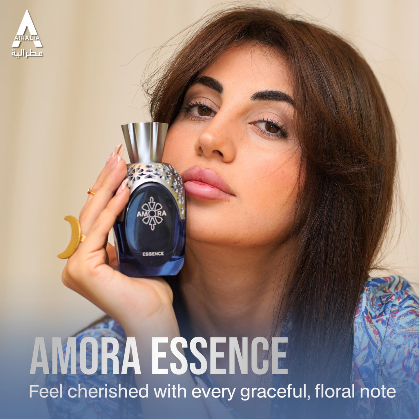 Atralia Amora Essence Extrait De Parfum 100Ml 3.4Oz Unisex Fragrance - Luxury and Original Extrait de Parfum with Top notes of Lychee, Rhubarb and Beauty & Personal Care Atralia