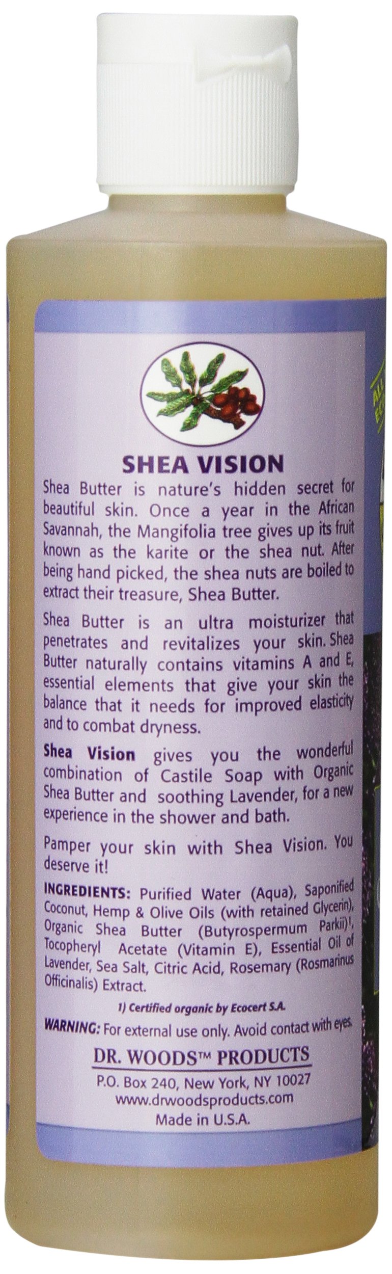 Sylvia's Hair Products Dr. Woods Castile Soaps, Lavender Soap with Shea Butter, 8-Ounce (Pack of 12) Beauty & Personal Care Dr. Woods