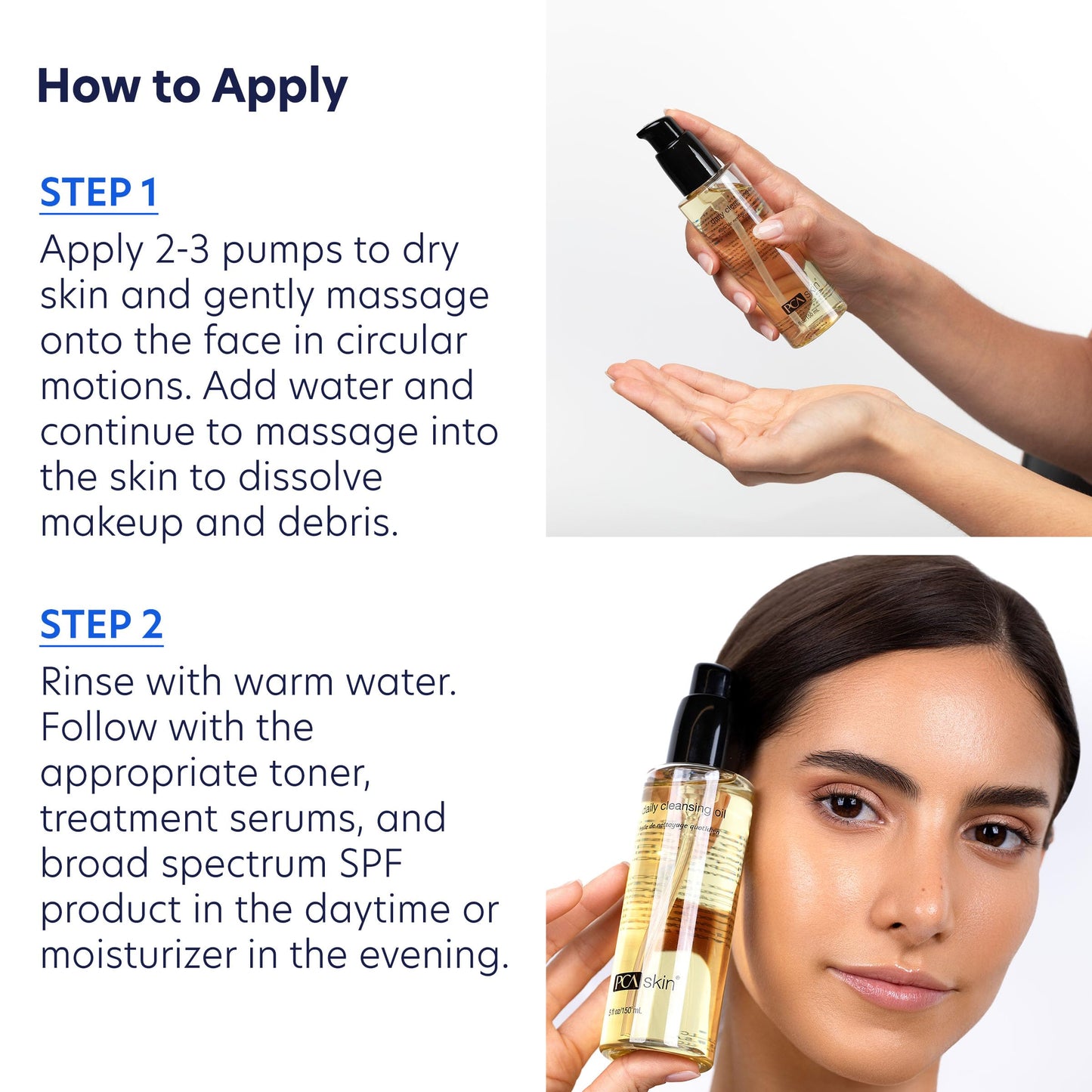 PCA SKIN Daily Face Cleansing Oil, Makeup Cleanser, Non-Irritating Oil Cleanser for Face, 5 fl oz Bottle Beauty & Personal Care PCA SKIN