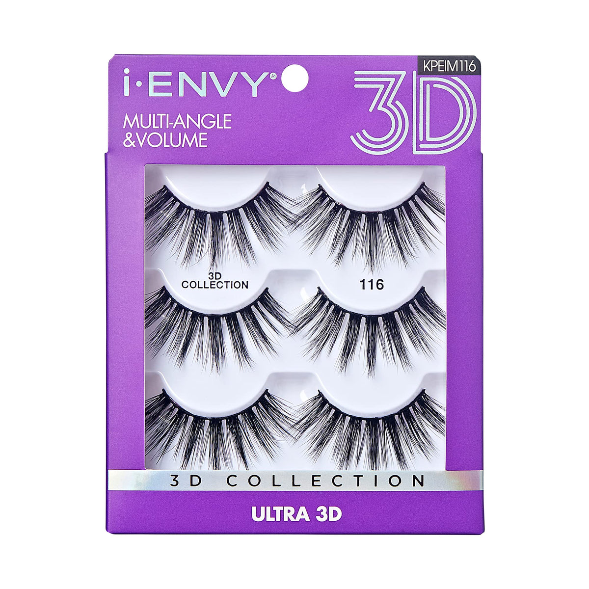 iEnvy False Eyelashes 3 Pairs Fluffy and Natural Multiangle and Volume Faux Mink Lashes (16) Beauty & Personal Care i•ENVY
