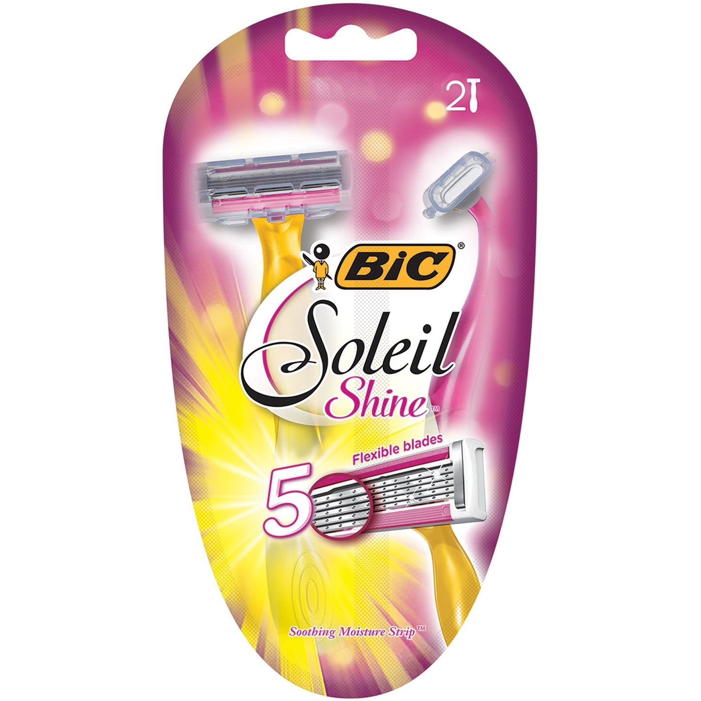 BIC Soleil Shine, Disposable Razor, Women, 2-Count Beauty and Personal Care BIC
