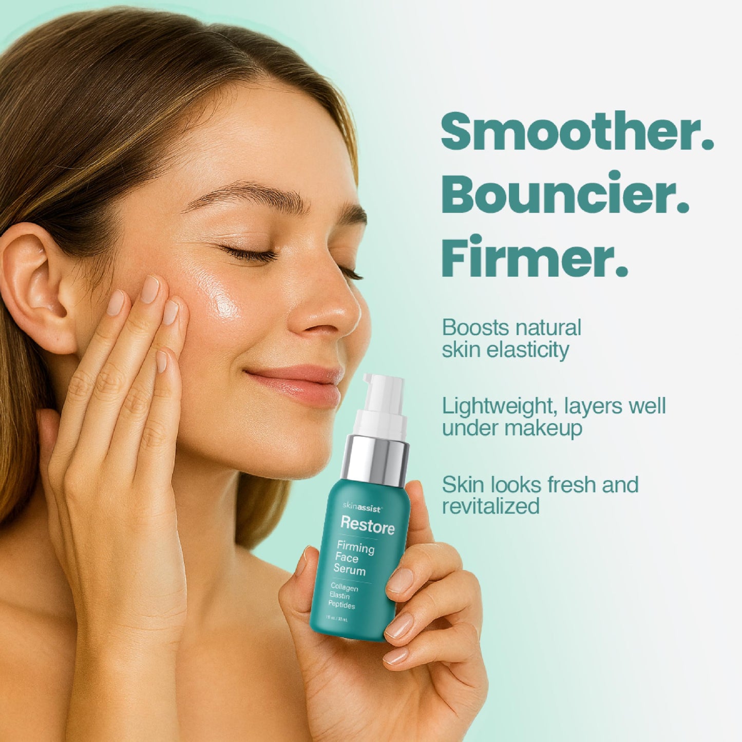 Skinassist Restore Instant Face Lift Serum - Face Serum for Women, Anti Aging Serums, Collagen & Peptides, Firming Facial for Plumper, Lifted-Looking Beauty & Personal Care SKINASSIST