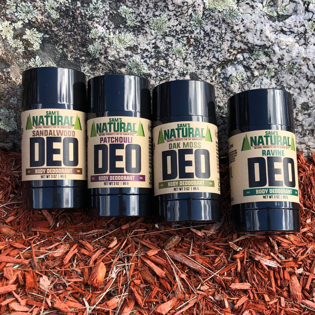 Sam’s Natural Deodorant - Patchouli - Holiday Gifts - Stocking Stuffers - Aluminum Free DEO - No phthalates, parabens, sulfates, or dyes - For Men Beauty and Personal Care Sam's Natural
