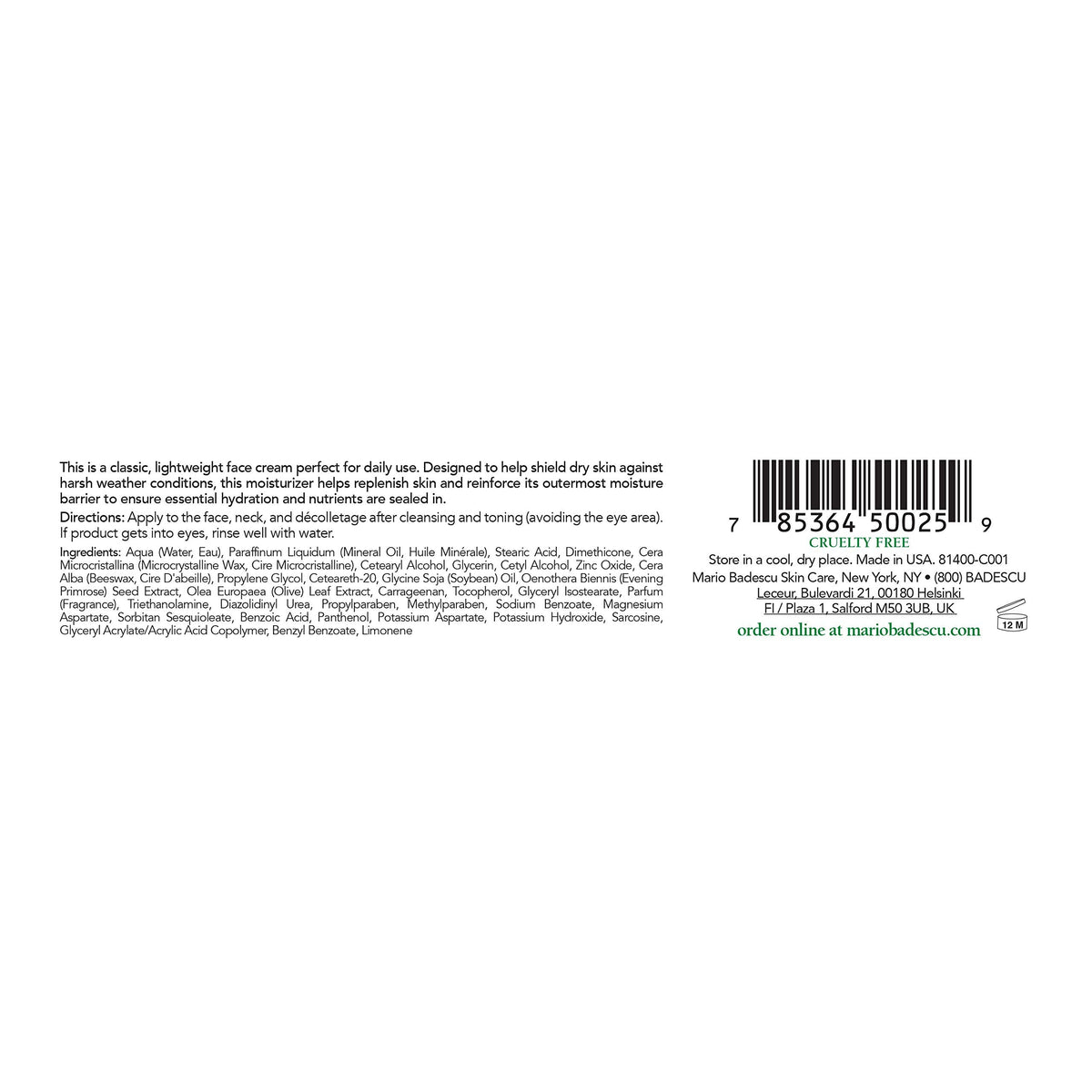 Mario Badescu Protective Day Cream for Combination, Dry and Sensitive Skin | Day Cream for Cold Climate Protection |Formulated with Antioxidents| 1 OZ Beauty & Personal Care Mario Badescu