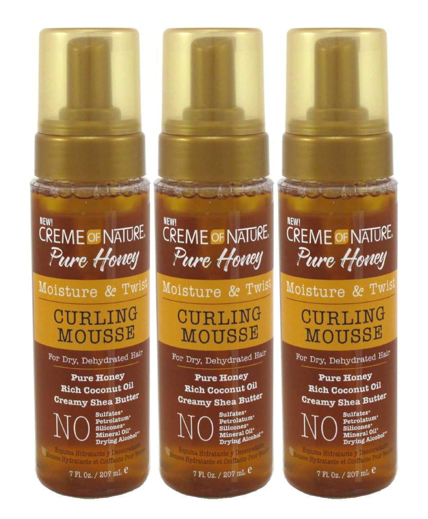 Creme of Nature Pure Honey Curling Mousse 7 Ounce Pump (207ml) Beauty & Personal Care Creme of Nature