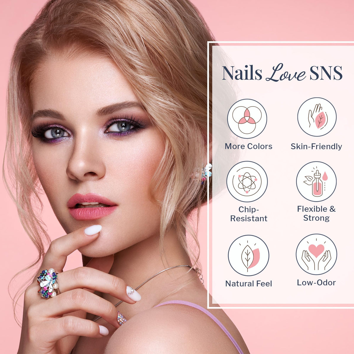 SNS Nail Dip Powder, Gelous Color Dipping Powder, Tan Merino