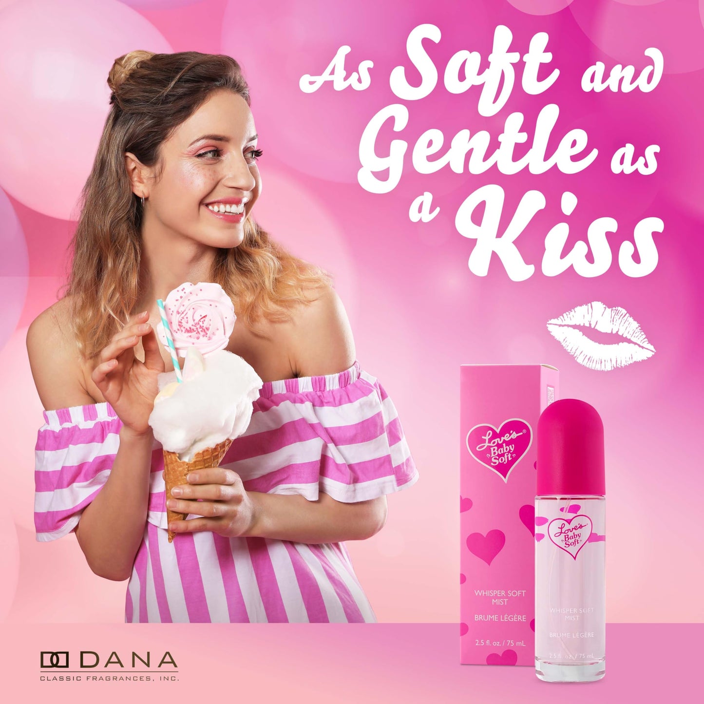 Dana Love's Baby Soft Whisper Soft Mist 2.5 Fl. oz. or 75 ml, Womens Body Spray Beauty & Personal Care Dana