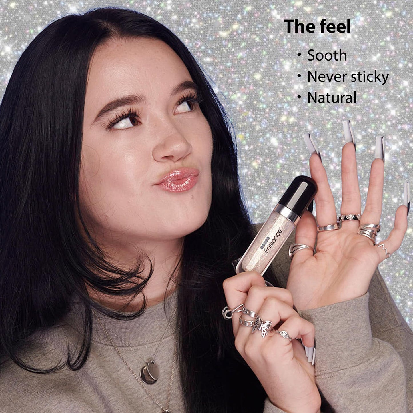Frilliance Moisturizing Natural Lip Gloss for Teens, Cruelty Free Hypoallergenic All Skin Types, 8 ml / .28 fl oz (Pearly Y2K) Beauty & Personal Care Frilliance