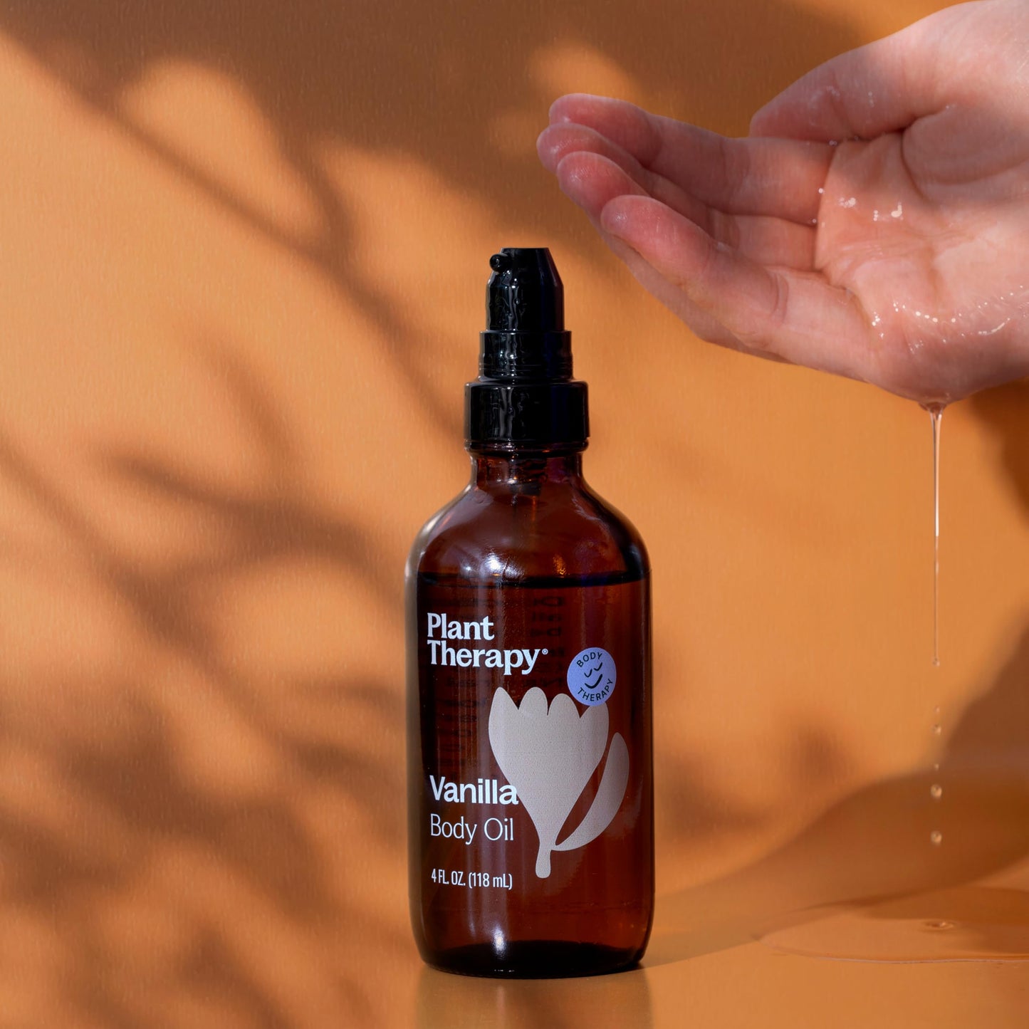 Plant Therapy Vanilla Body Oil 4 oz Sweet & Soothing Vanilla Scent, Locks in Moisture for Supple, Radiant Looking Skin, Promotes Skin Elasticity Beauty & Personal Care Plant Therapy