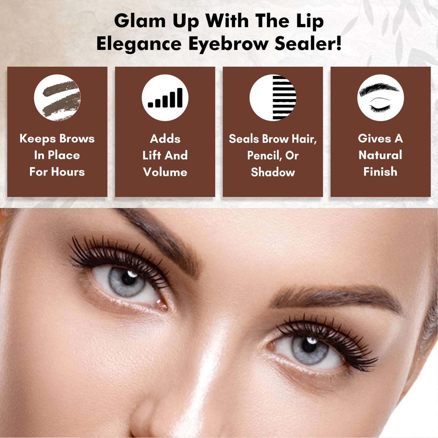 Lip Elegance Eyebrow Sealer - Clear Waterproof Brow Gel for Extreme Hold, 0.17 Ounce Beauty & Personal Care Lip Elegance