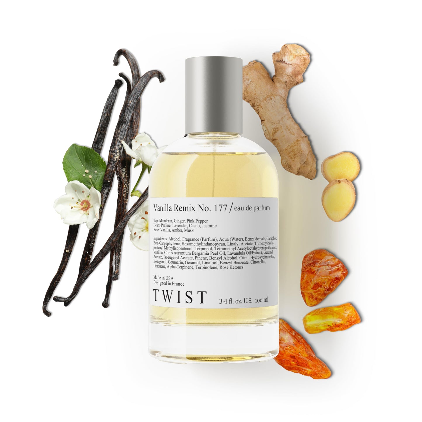 Twist Vanilla Remix No. 177 - Inspired by Lattaf. Angham, Long-Lasting Perfume for Women, Vegan, Clean Ingredients, Vanilla & Ginger Fragrance - Spray Beauty & Personal Care HOUSE OF TWIST