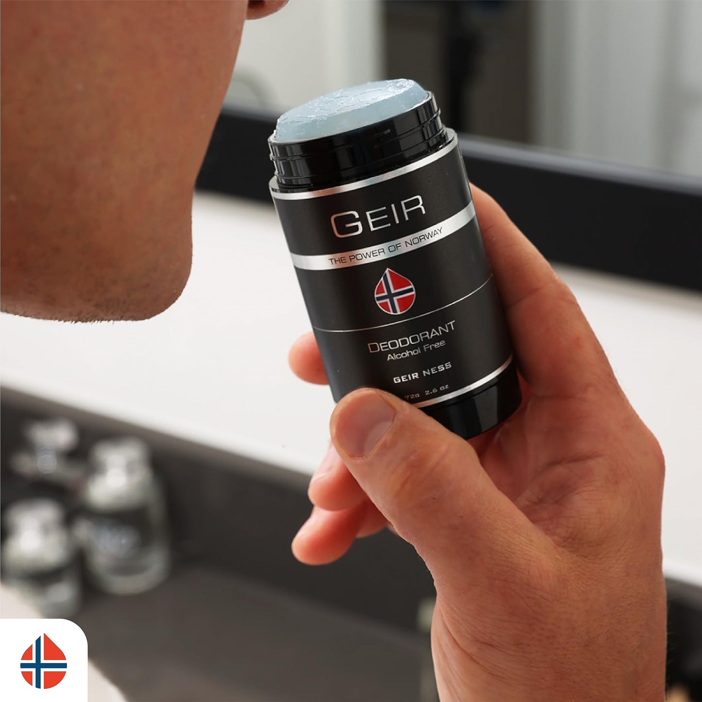 Geir Ness Men Deodorant - Alcohol and Aluminum Free Deodorant - Odor Protection for Sensitive Skin - Light and Long Lasting Cool and Clean Scent Beauty and Personal Care Geir Ness