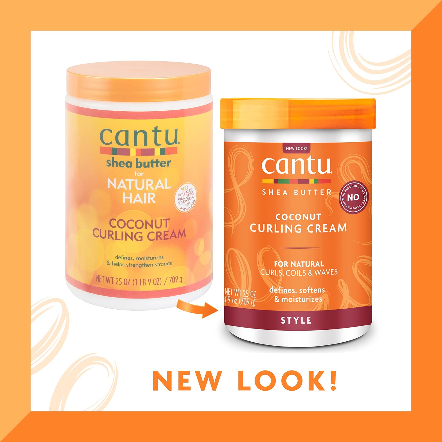 Cantu Shea Butter for Natural Hair Coconut Curling Cream, 25 Ounce Beauty & Personal Care Cantu