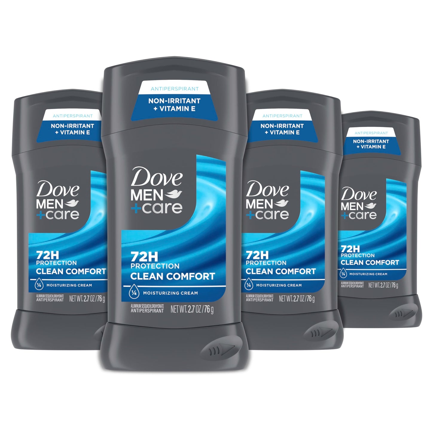 Dove Men+Care Antiperspirant Deodorant Stick 4 Count Clean Comfort 72-Hour Sweat & Odor Protection Antiperspirant for Men With 1/4 Moisturizing Cream Beauty and Personal Care DOVE MEN + CARE