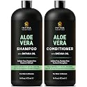 INFINA ESSENTIALS Aloe Vera Shampoo and Conditioner Set | 16 fl oz Each | with Batana Oil | Hydrating, Soothing & Moisture Balance Formula | Beauty & Personal Care INFINA ESSENTIALS