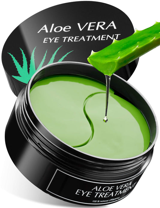 Aloe Vera Eye Treatment Mask (30 Pairs) Reduces Puffiness, Wrinkles, Puffy and Bags Under Eyes, Lightens Dark Circles, Undereye Patches Moisturizes Beauty & Personal Care My Alle Care