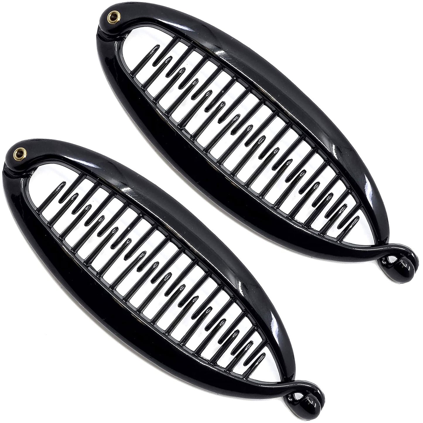 Camila Paris NV138 2 Pack French Extra Small Banana Clip Hair Comb for Fine Hair, Classic Banana Clips Hair for Thin Hair Ponytail Holder Interlocking Beauty & Personal Care Camila