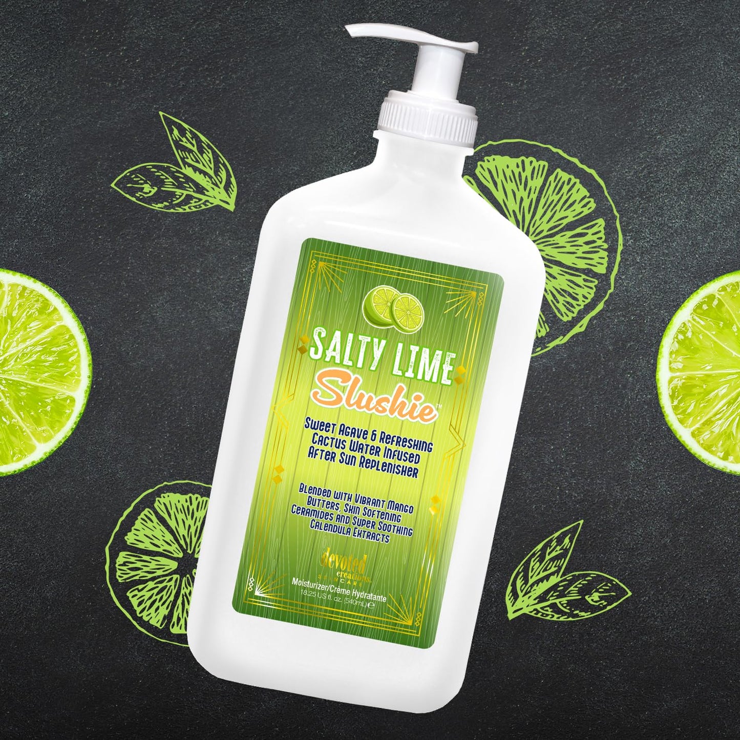 Devoted Creations Salty Lime Slushy - Skin Softening Super Smoothing After Sun Replenisher Beauty & Personal Care Devoted Creations