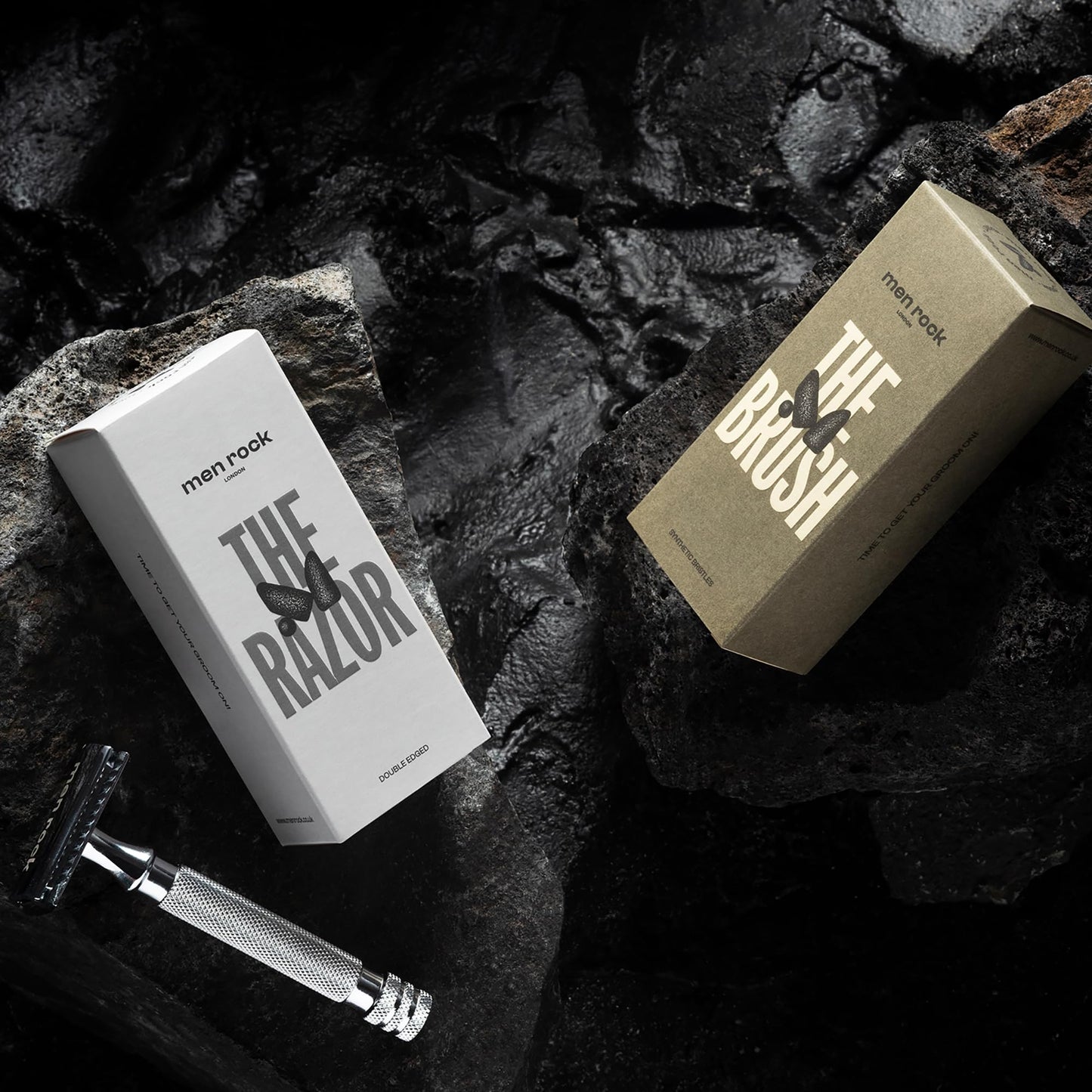 Men Rock The Brush Synthetic Bristles - Soft Bristle Shaving Brushes for Men - Synthetic Shave Brush - Men's Grooming Products - 1 Pc Beauty and Personal Care Men Rock