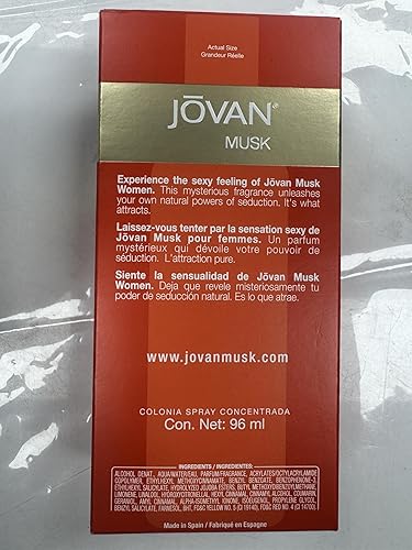 Jovan Musk Women Cologne Concentrate Spray by Jovan, 3.25 Ounce (Pack of 3) Beauty & Personal Care Jovan