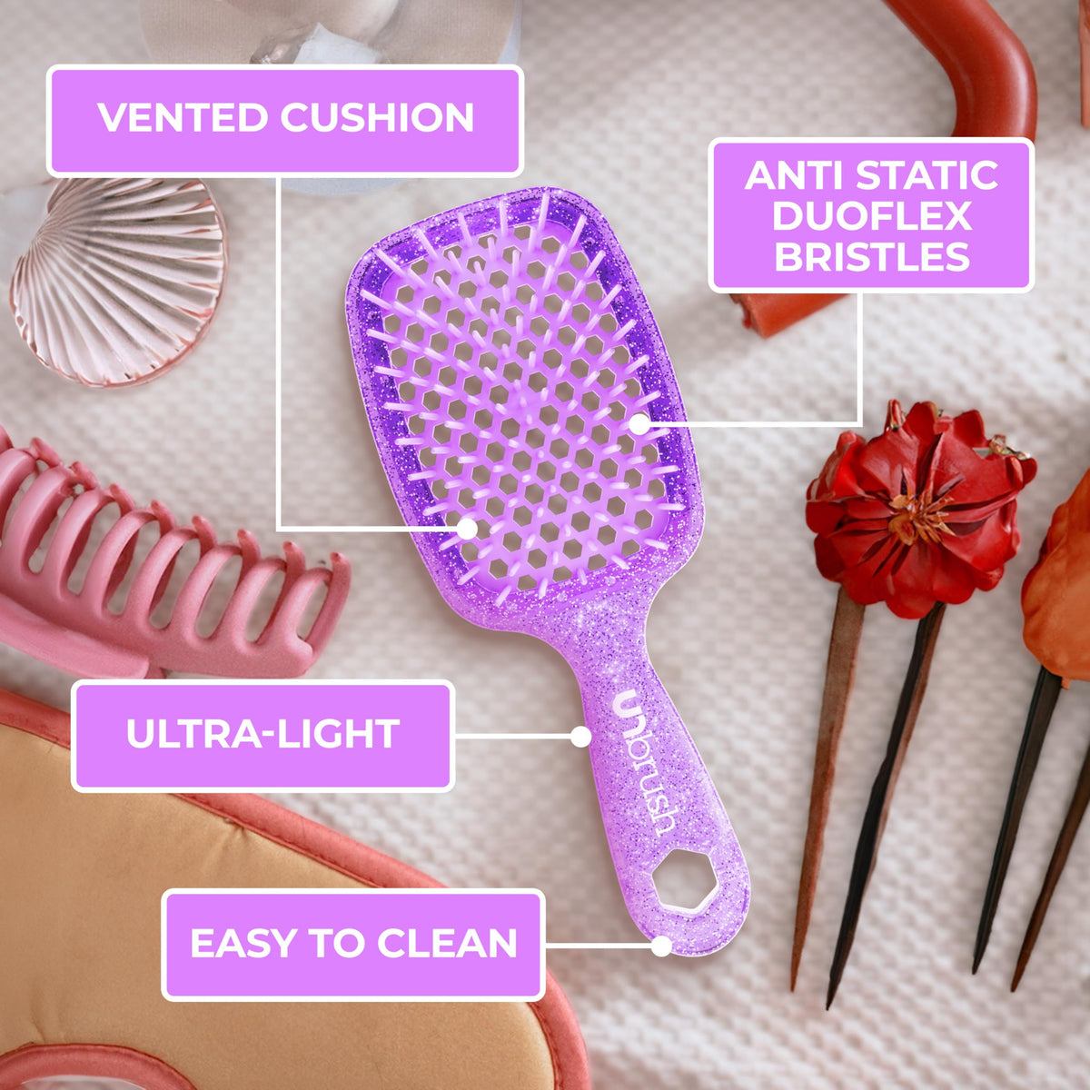 FHI Heat UNbrush Detangling Brush for Wet & Dry Hair