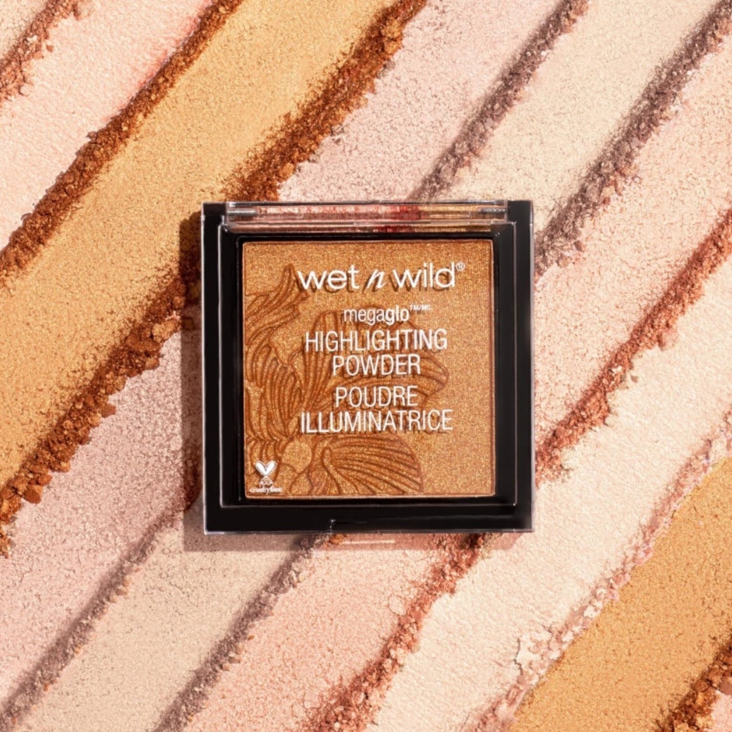 wet n wild MegaGlo Highlighting Powder, Highlighter Makeup, Shimmer Glow, Pink Rose Gold Blossom Glow Beauty & Personal Care wet n wild