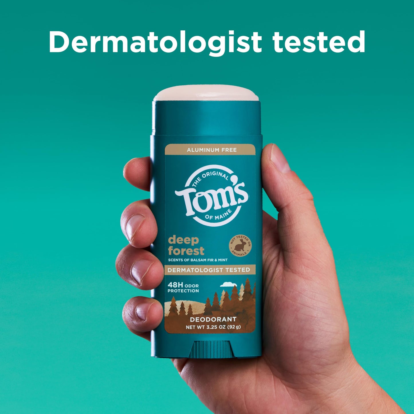 Tom’s of Maine Deep Forest Natural Deodorant for Men and Women, Aluminum Free, No Artificial Fragrances, Dyes, or Preservatives, Baking Soda Free Beauty and Personal Care Tom's of Maine