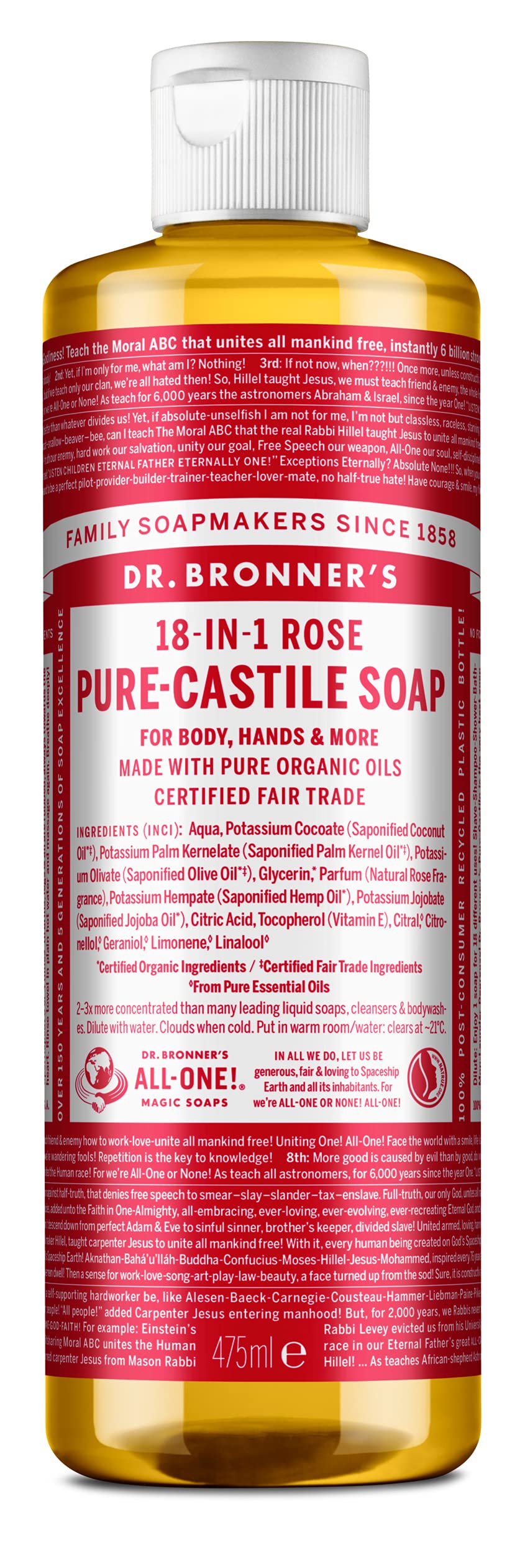 18-in-1 Liquid Soap Beauty & Personal Care Dr. Bronner's